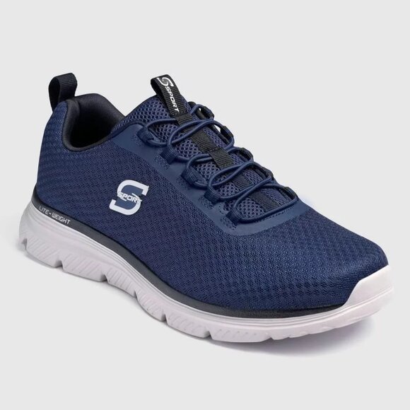 Skechers Navy Blue and White Men's Sneakers - Picture 6 of 6